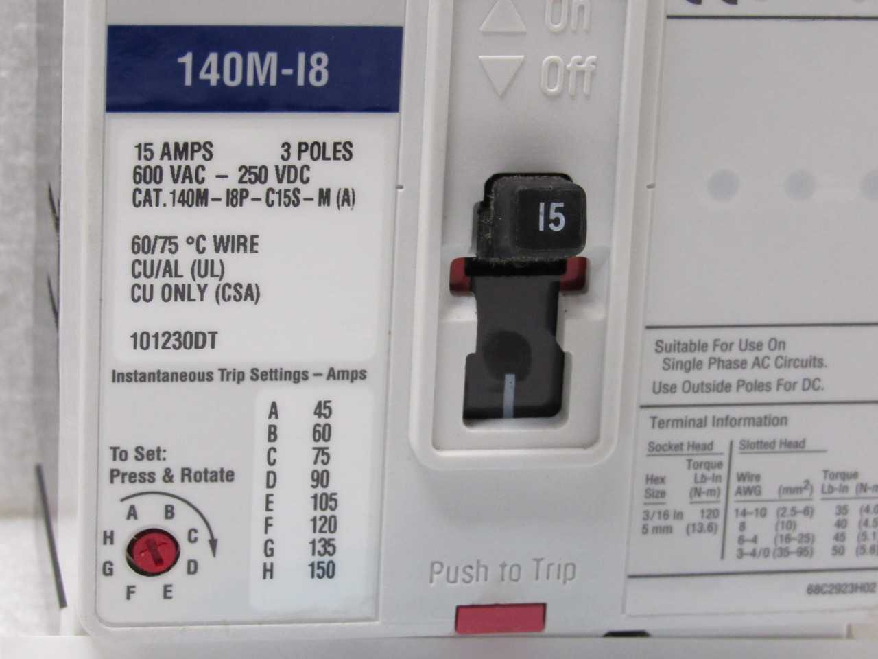 LOT OF 10 ALLEN BRADLEY BREAKER - MISCELLANEOUS