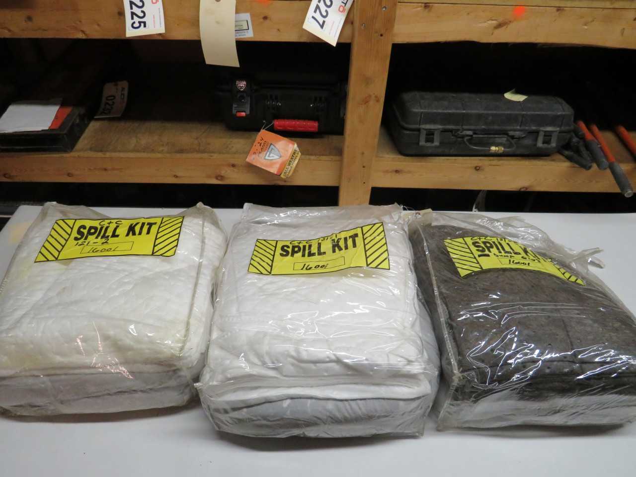 LOT OF 3 SPILL KITS - MATERIAL HANDLING