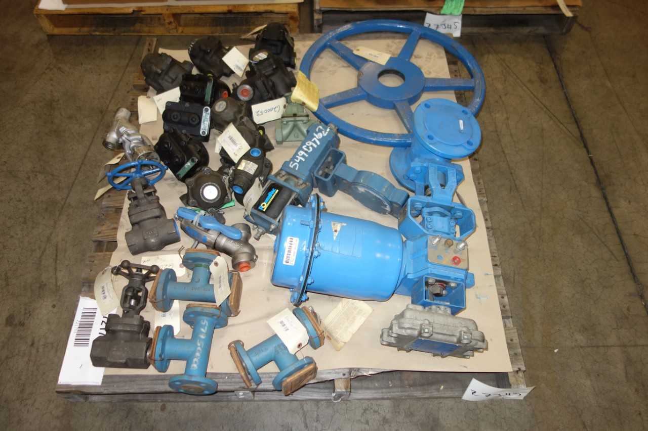 3 PALLETS OF ASSORTED VALVES MISCELLANEOUS - VALVES