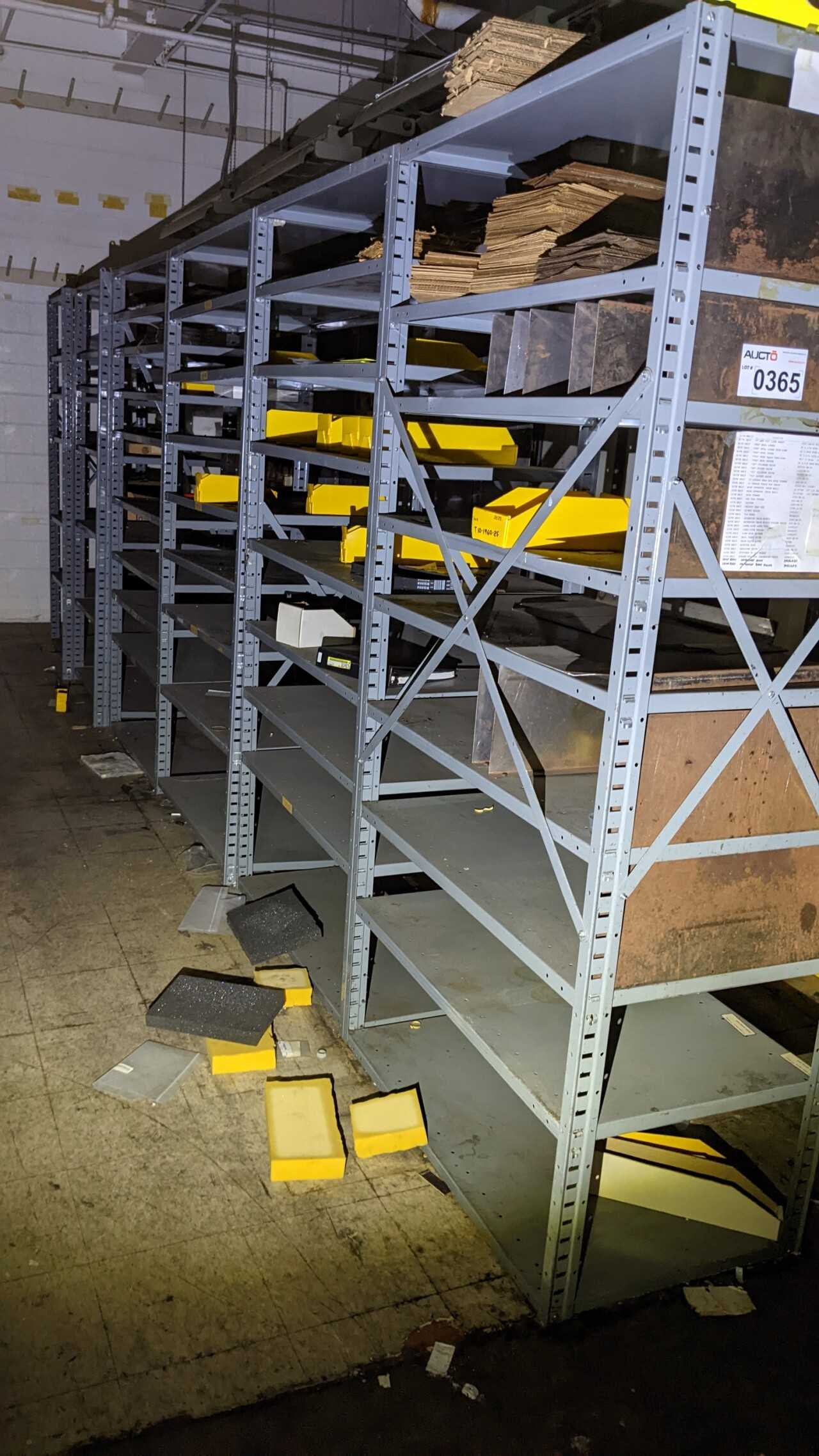 ALL RACKING AND SHELVES IN ROOM - PALLET RACKING