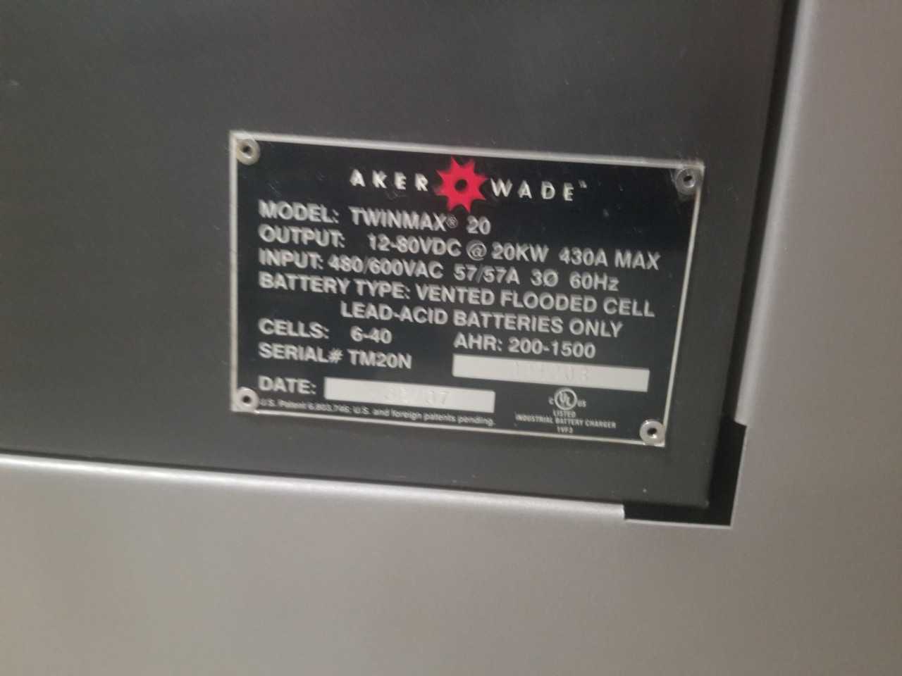 2011 Aker Wade Twinmax 20 charger, Livermore, CA - MATERIAL HANDLING