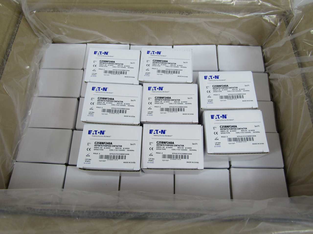 - Quantity of 32 - Eaton C25BNF240A - Contactors - CONTACTORS