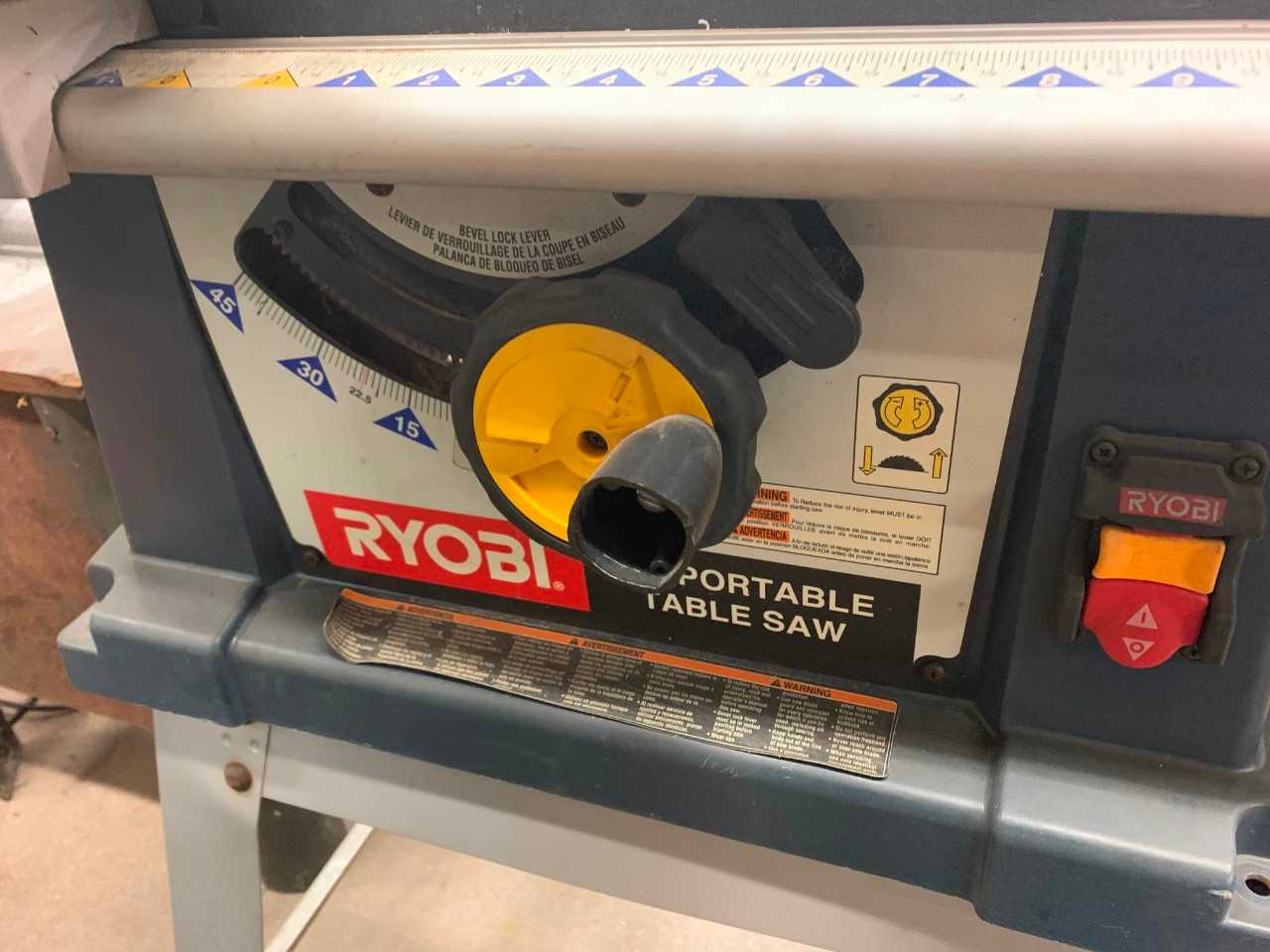 Ryobi Portable Table Saw - METAL SAWS