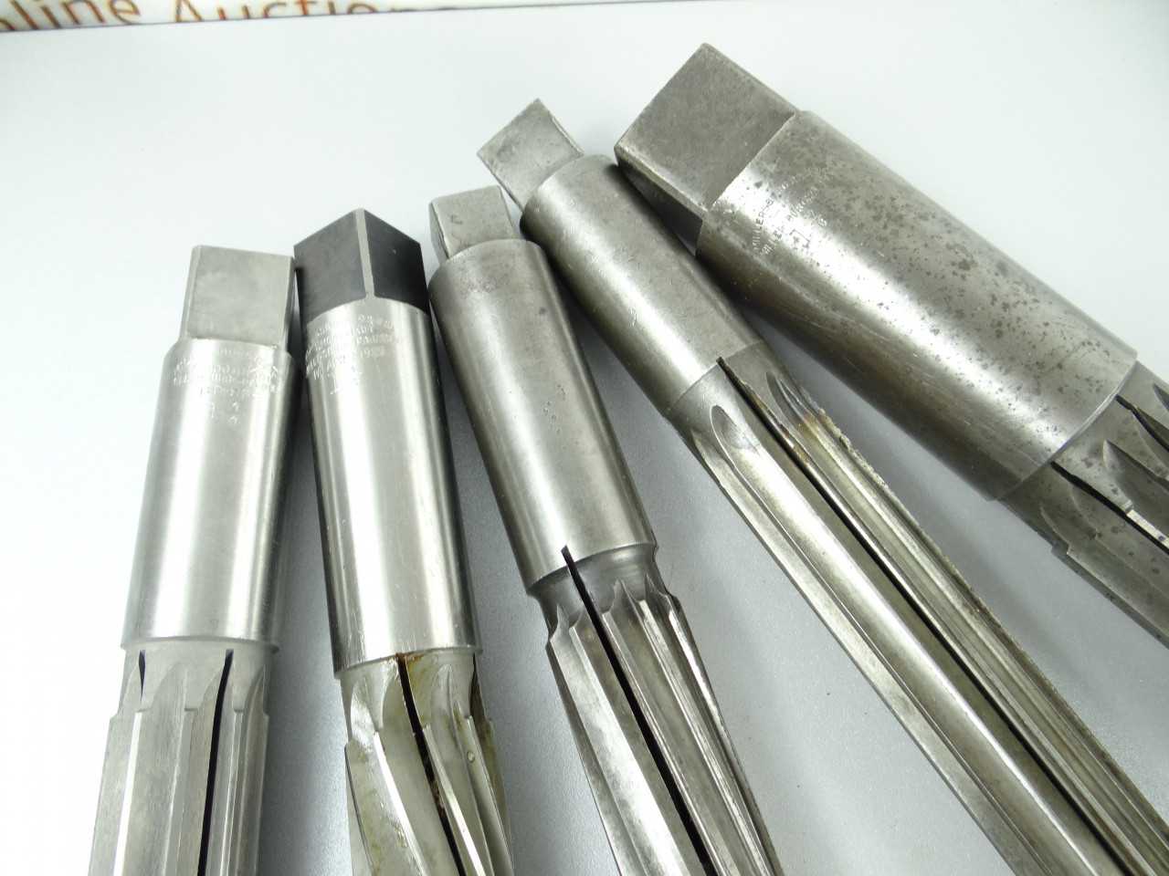 Lot of 5 Assorted HSS Hand Expansion Reamers - MACHINING ACCESSORIES & TOOLING