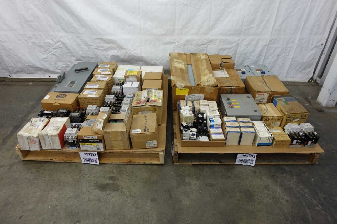 2 PALLETS OF ASSORTED MOTOR STARTERS - MOTOR STARTERS