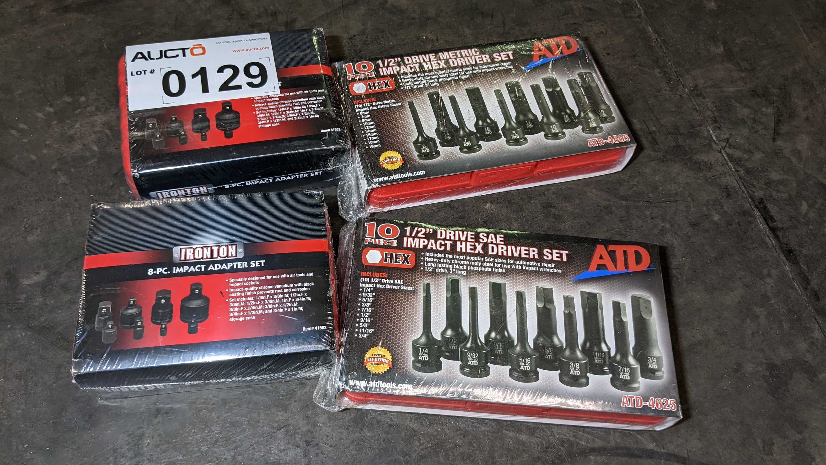 LOT OF IMPACT SETS - ELECTRIC POWER TOOLS LOT OF IMPACT SETS - ELECTRIC POWER TOOLS