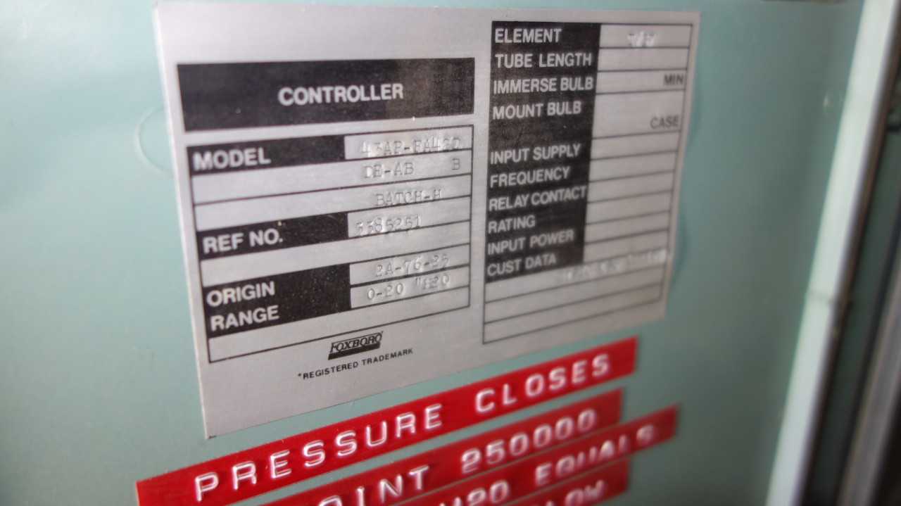 FOXBORO 43AP-FA42D PNEUMATIC CONTROLLER - AUTOMATION & CONTROLS