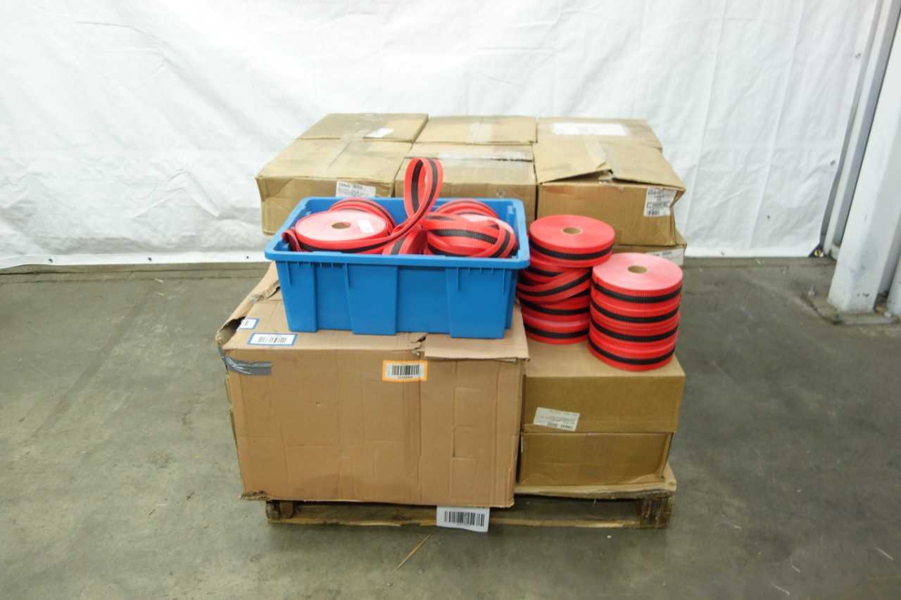 PALLET OF ASSORTED BARRICADE TAPE - HAND TOOLS