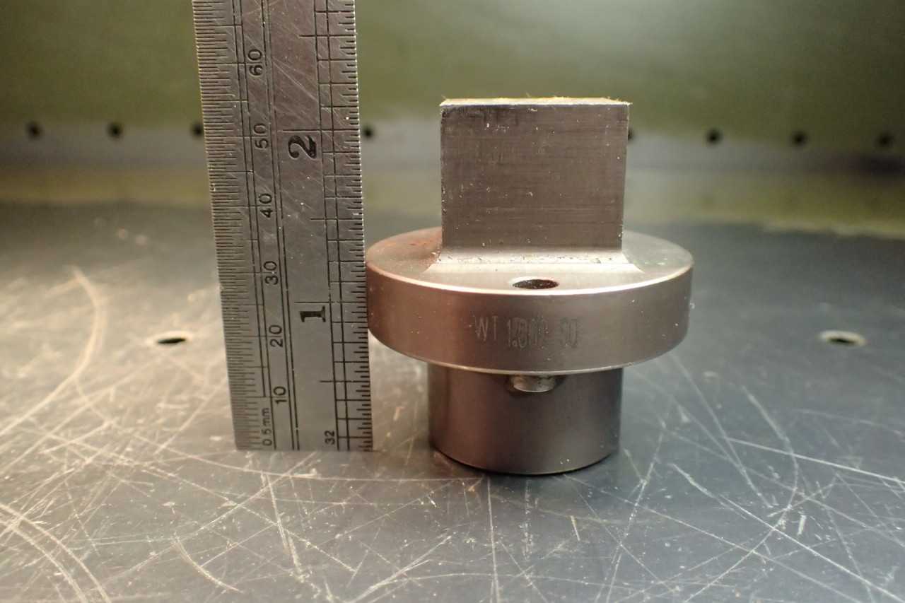 Wilson 1" Square +.032" Turret Press Punch & Die Set 5" Base Used Good Condition - MACHINING ACCESSORIES & TOOLING