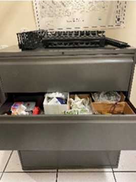 (1) 4-Drawer File Cabinet - TOOL STORAGE