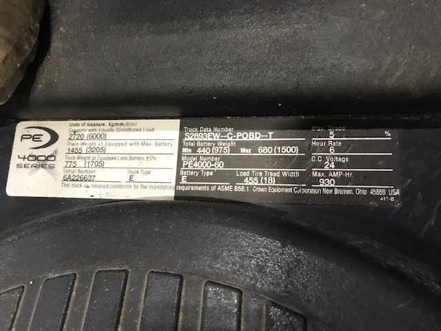 2005 Crown PE4000-60 double rider jack, Hebron, KY - MANUAL PALLET JACKS