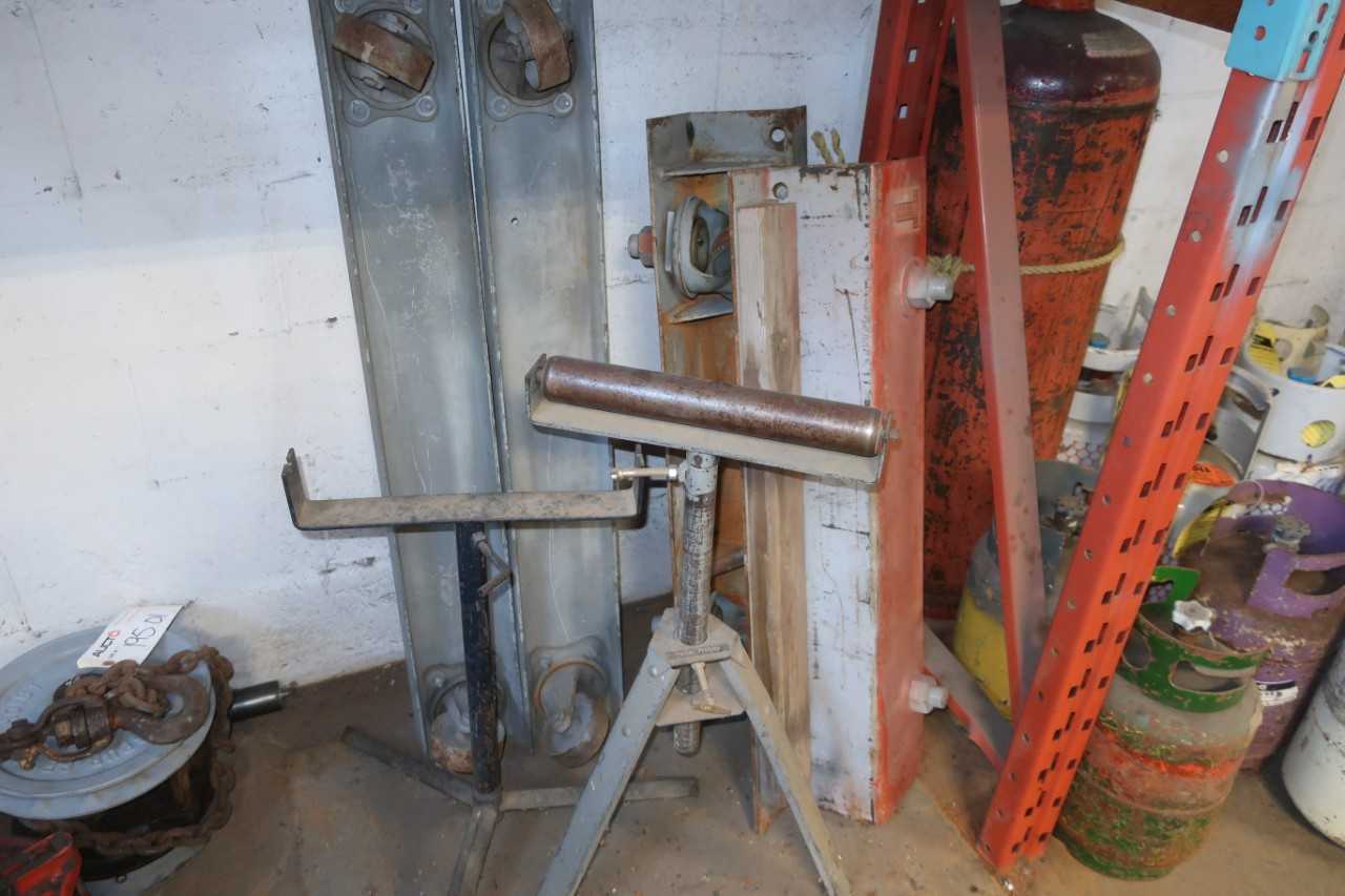 LOT OF ASSORTED MACHINE MOVERS AND ROLLERS - ELECTRIC POWER TOOLS