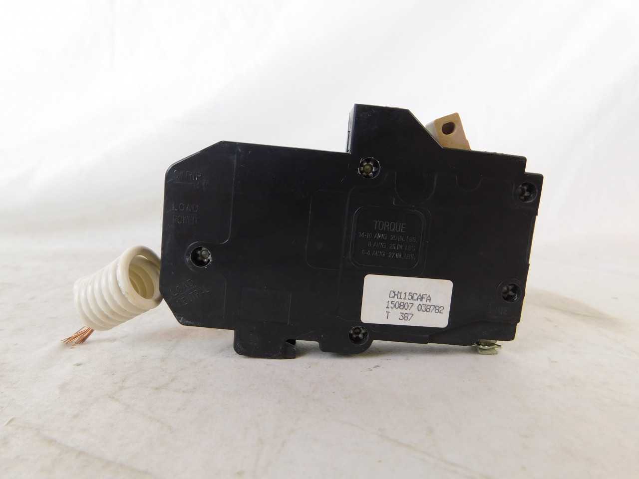 Quantity 50 of Eaton CH115CAFA Arc Ground Fault CH 1P 15A 240VAC - CIRCUIT BREAKERS