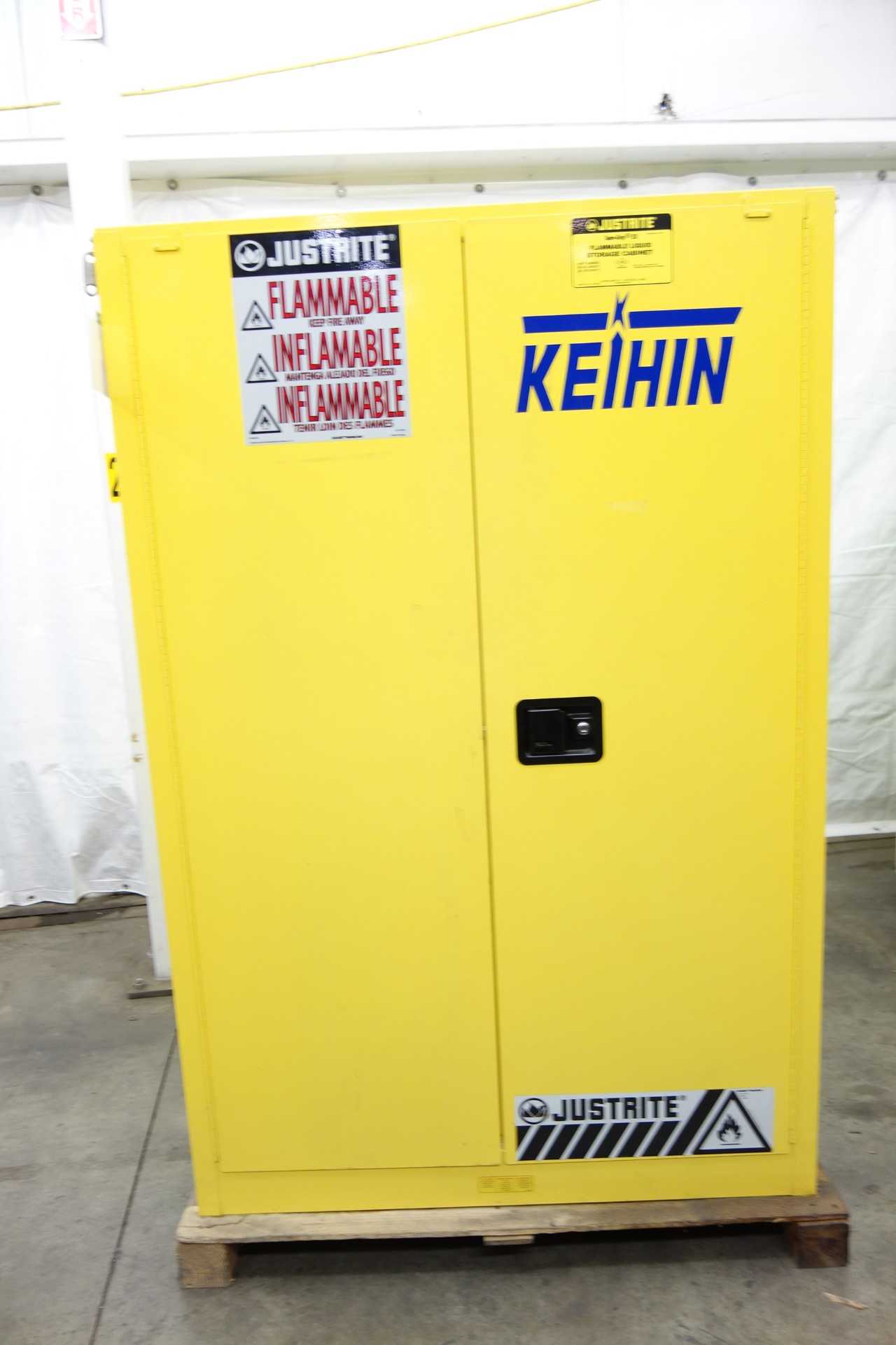 JUSTRITE FLAMMABLE LIQUID STORAGE CABINET - TOOL STORAGE