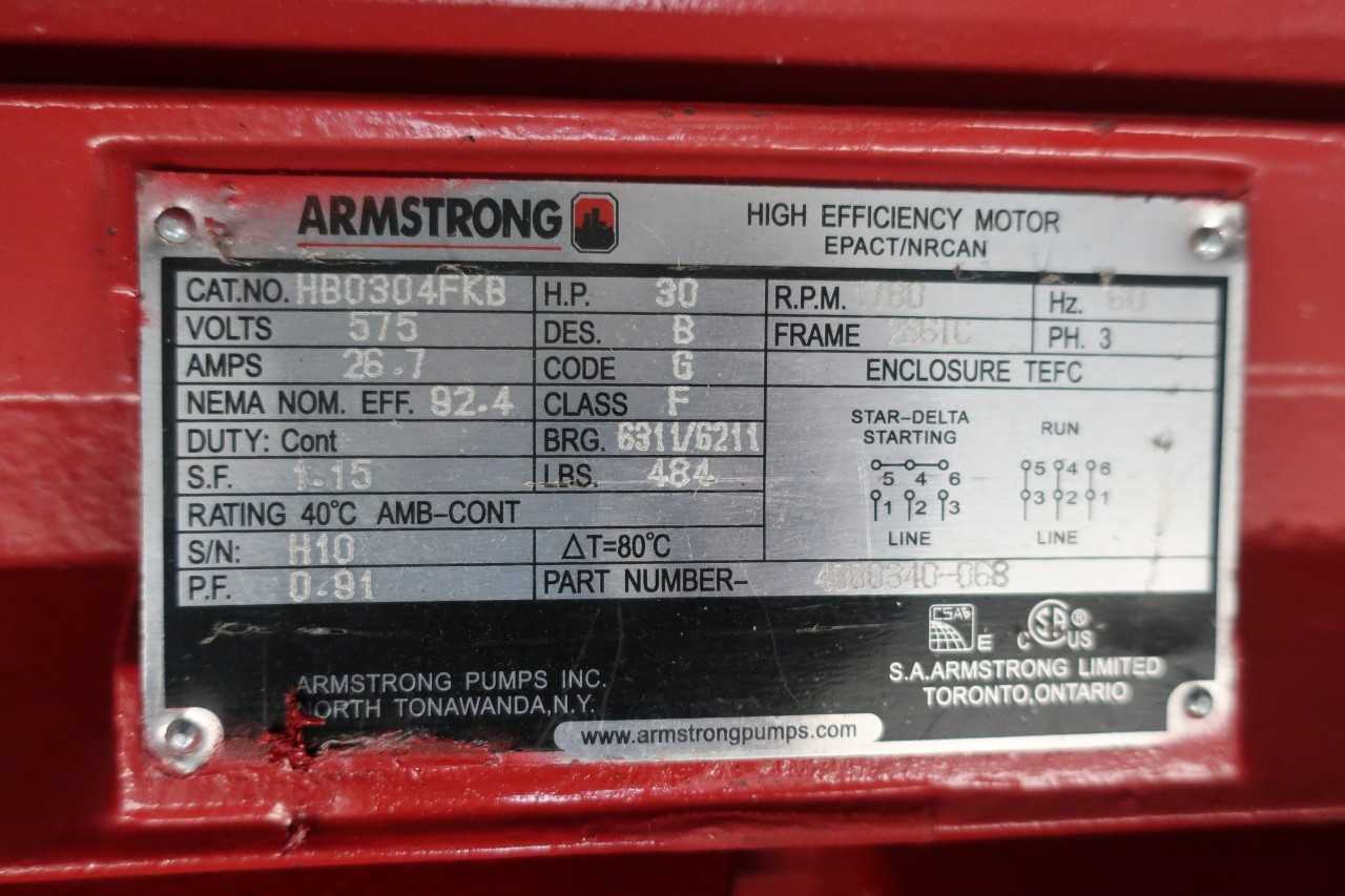 ARMSTRONG CENTRIFUGAL PUMP - CENTRIFUGAL PUMP