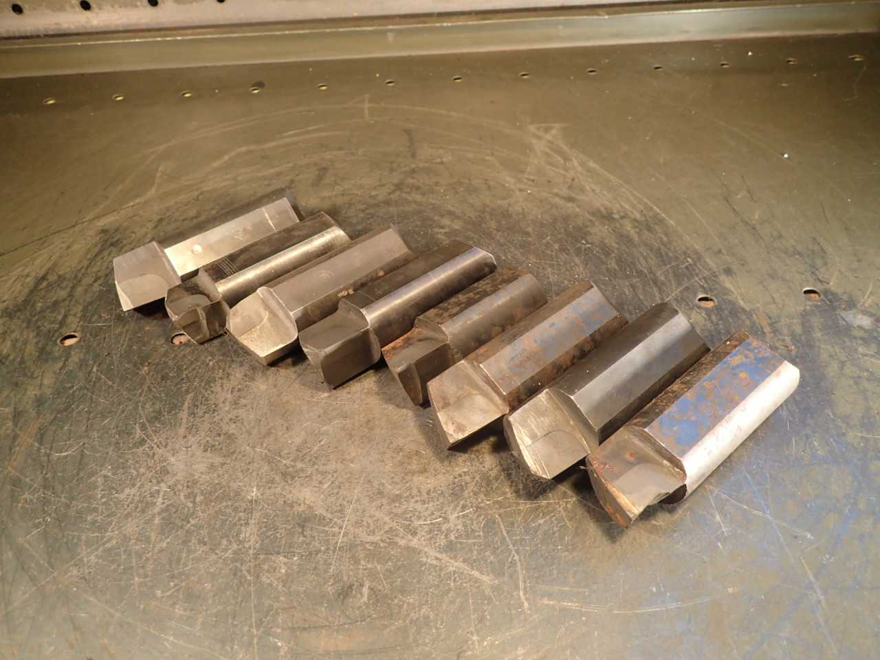 8 Piece Lot Narex S3 Carbide Boring Head Inserts 1-1/4" Dia, Used Need Sharpened - ELECTRIC POWER TOOLS