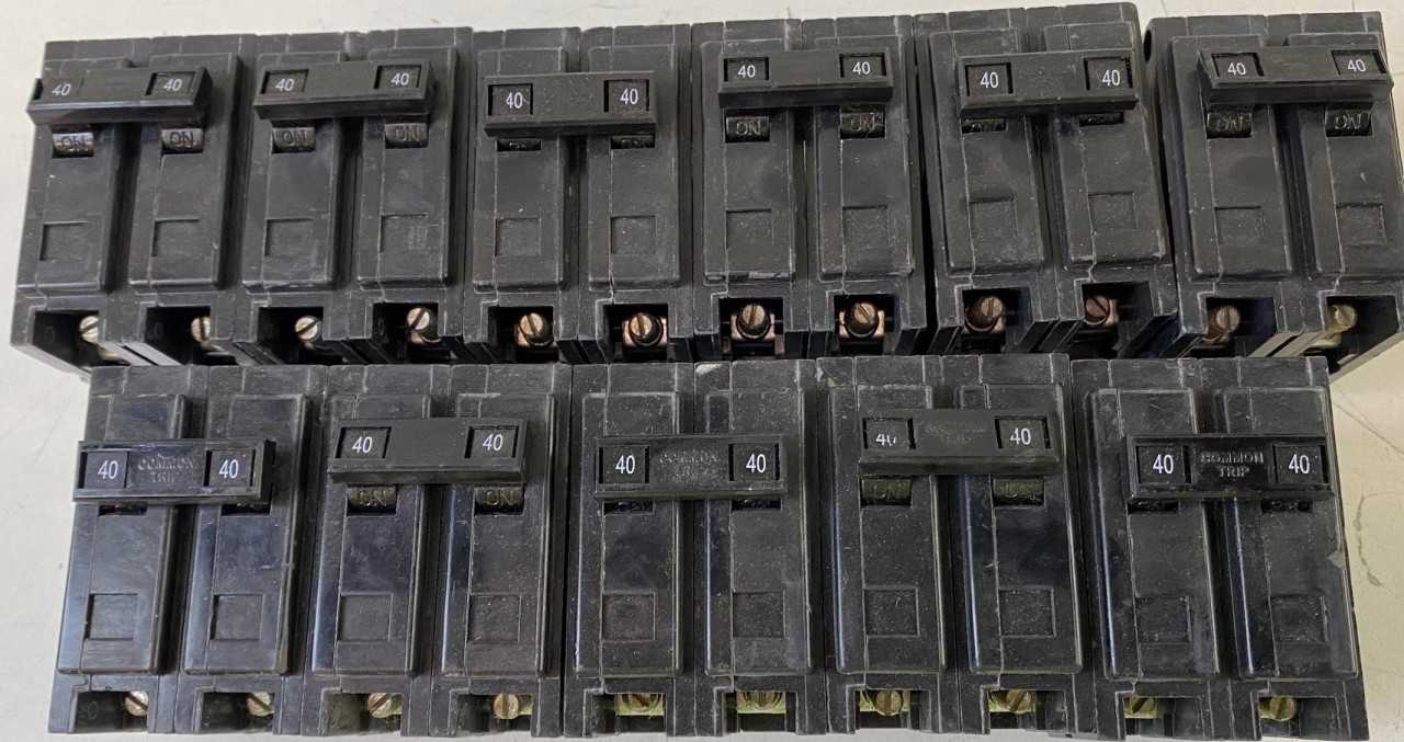 Quantity of 11x QBHW2040HV MCB/Residential Circuit Breakers - CIRCUIT BREAKERS
