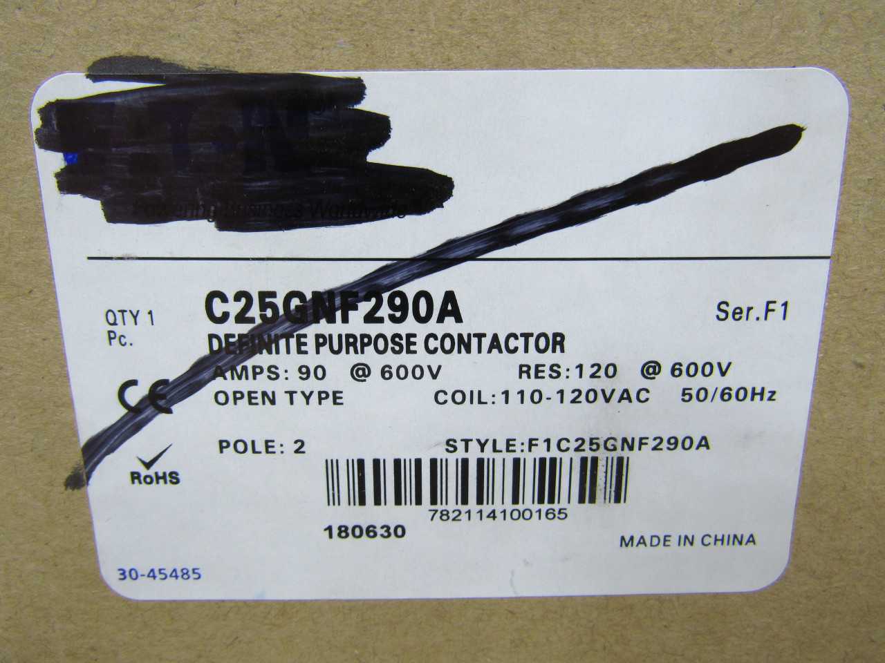 Lot of Qty 2x Contactors - 1x C25GNF290A & 1x C30CNE20H0 - CONTACTORS