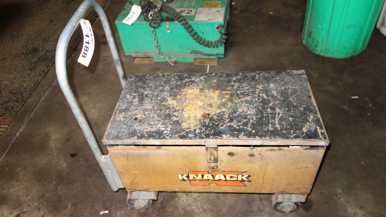 KNACK PORTABLE JOB BOX CART WITH WELDING SUPPLIES - ROLLING CARTS