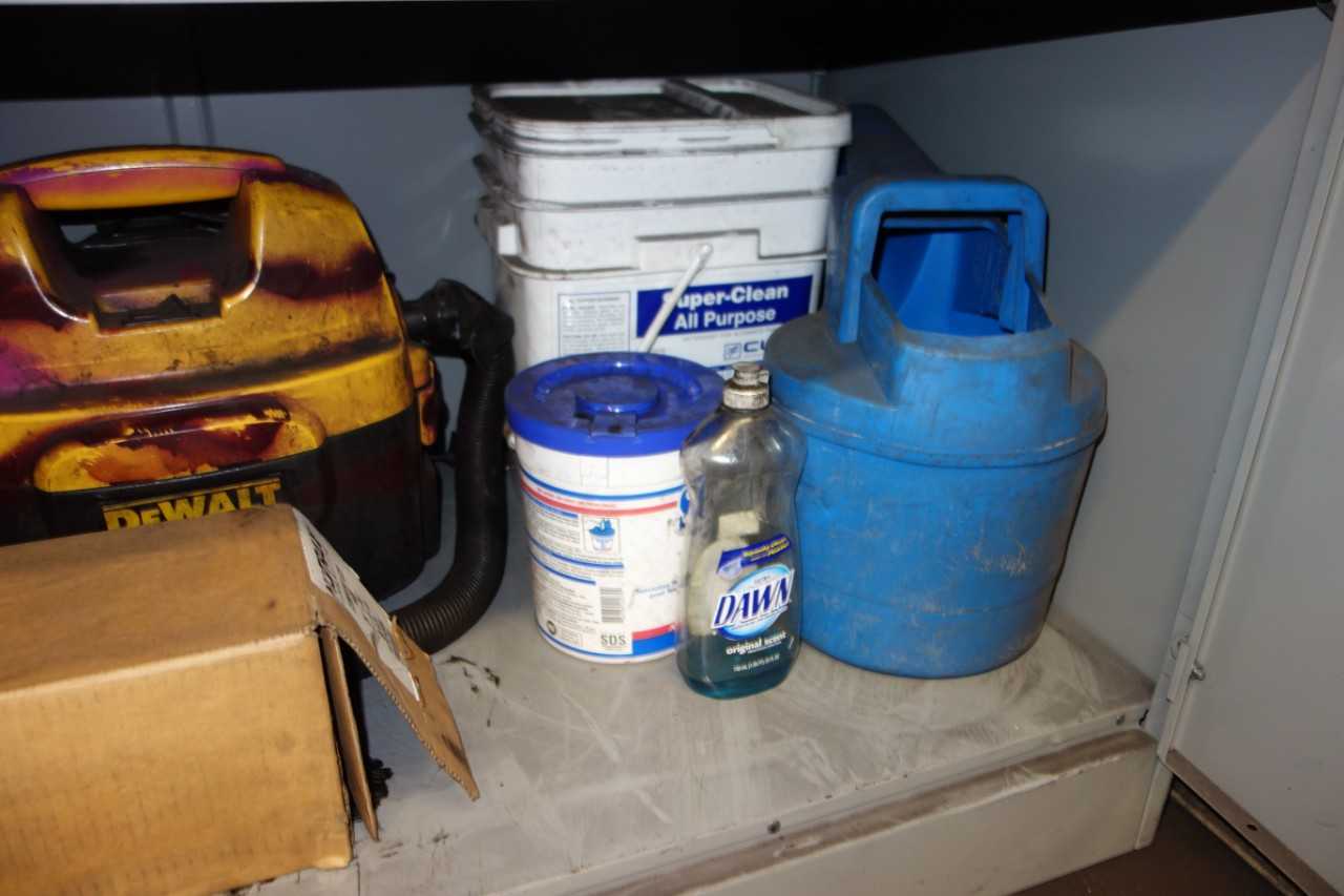 CABINET WITH CONTENTS & PALLET, SAFETY SUPPLIES - SAFETY EQUIPMENT