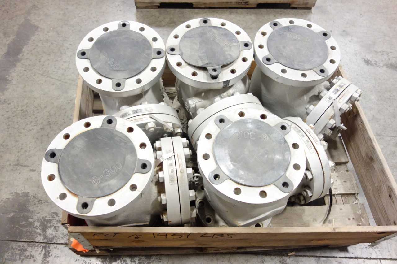 LOT OF 5 KITZ 6" SW CHECK VALVES - CHECK VALVE