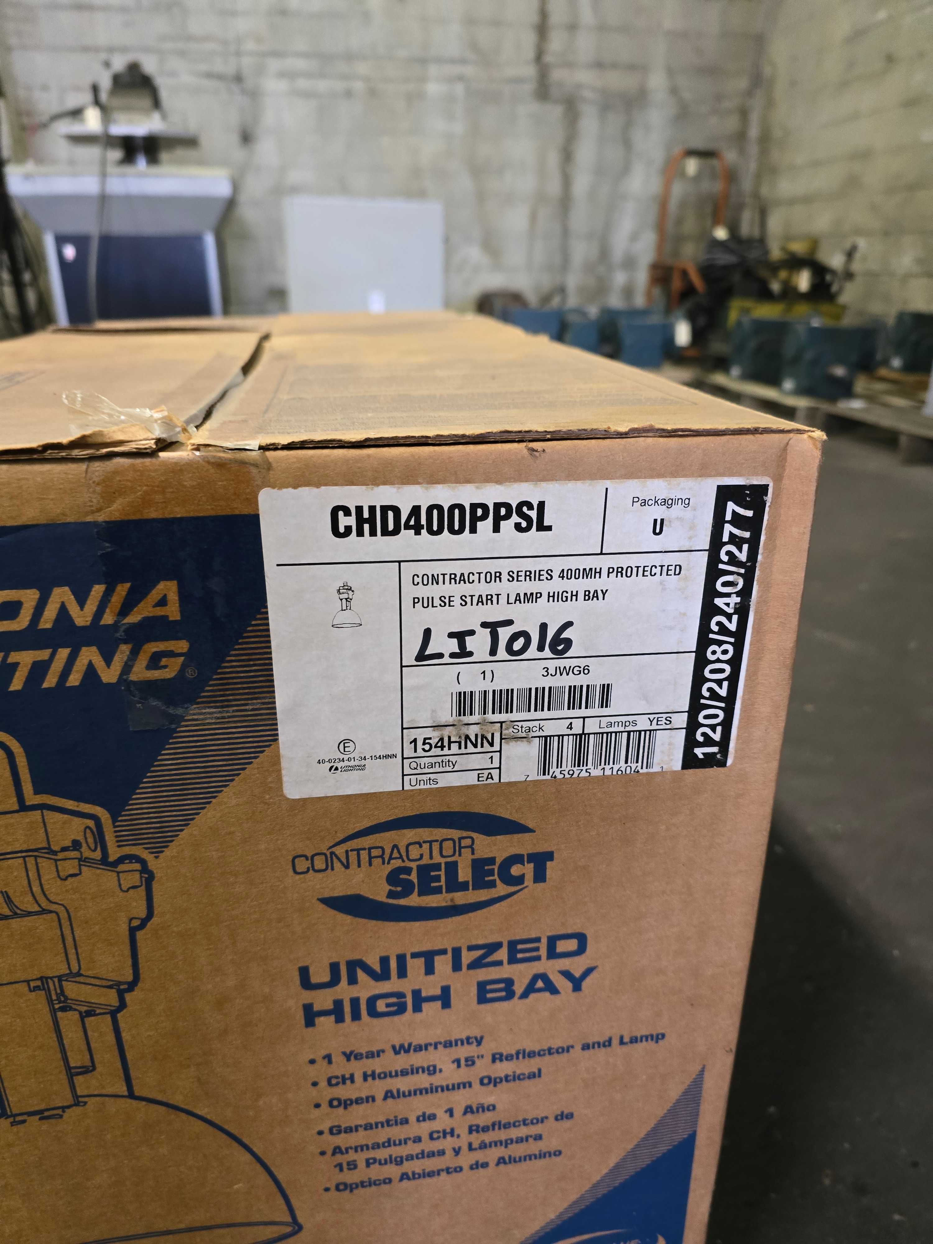 LOT OF LITHONIA HIGH & LOW BAY LIGHTS - LIGHTING