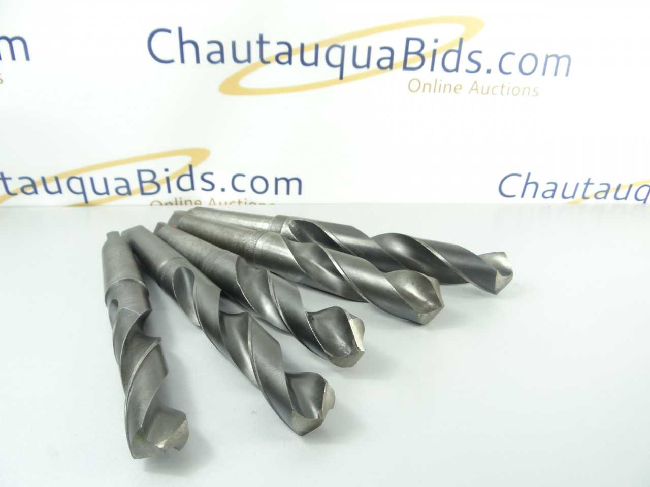 Lot of 5 HSS 4MT Taper Shank Drills - MACHINING EQUIPMENT PARTS