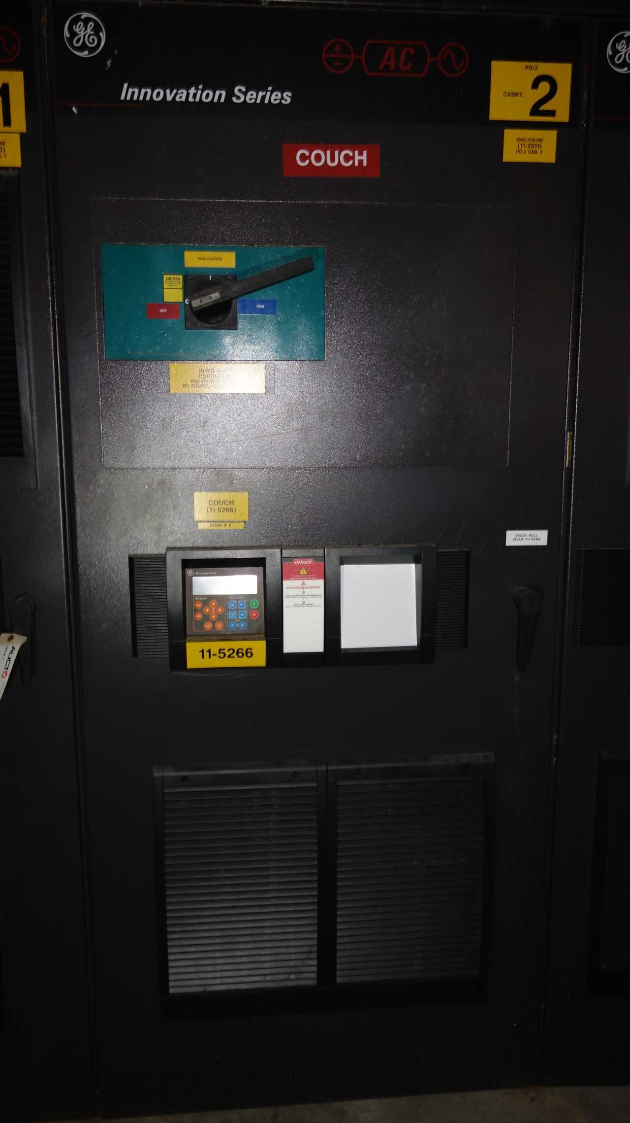 GE INNOVATION DC to AC DRIVE 460Volts 1382Amps 1100KVA 6-90Hz 3 Phase CCW 11-5266 - MOTOR DRIVES