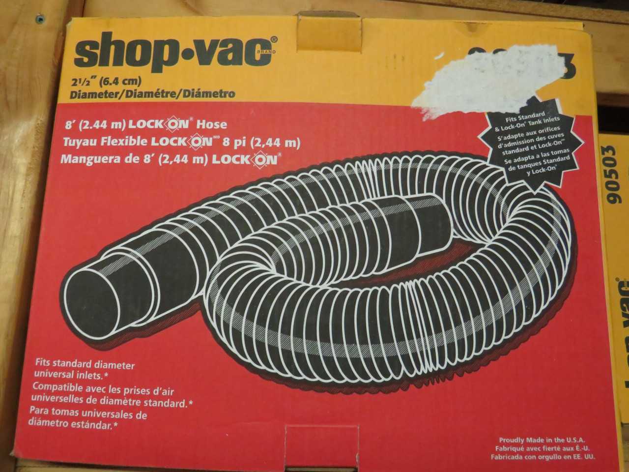 LOT OF 6 SHOP-VAC 90503 2 1/2" LOCK ON HOSE - ELECTRIC POWER TOOLS