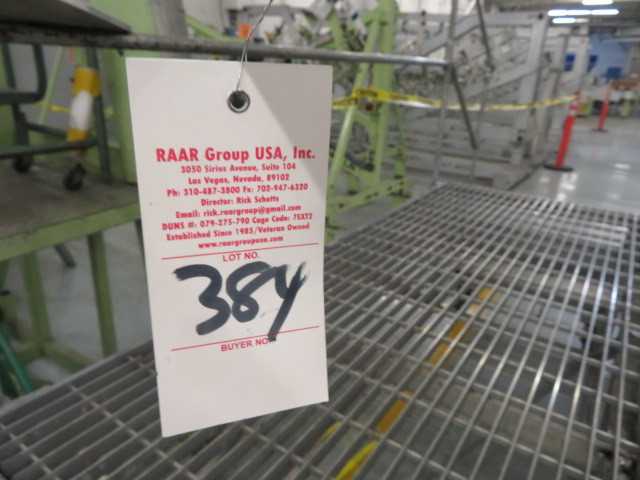 Aluminum Platform on wheels approx. 8' long - MISCELLANEOUS