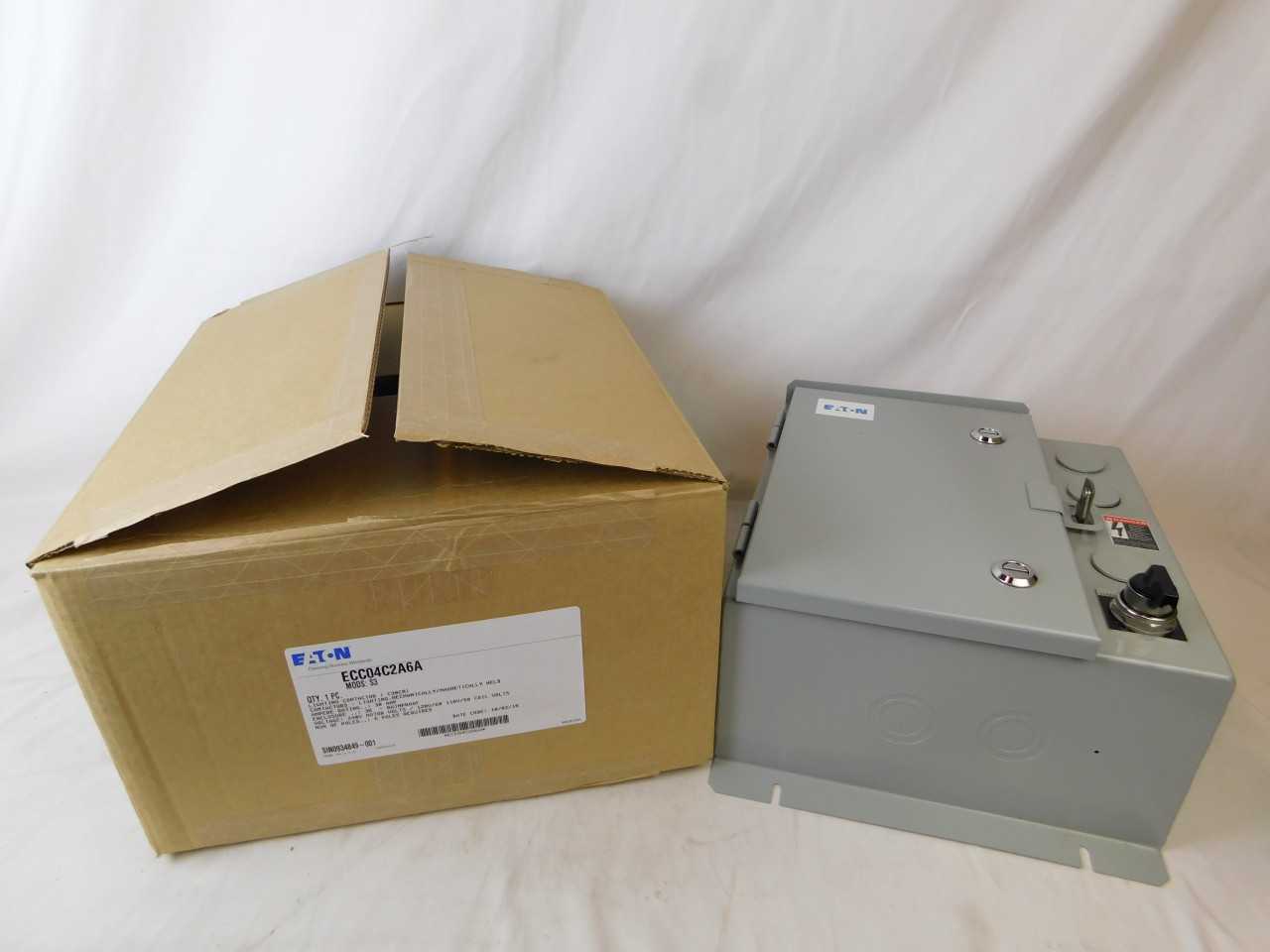 Lot of Qty 5x Eaton ECC04C2A6A Lighting Contactor Mechanically/Magnetically Held 6P 30A 240VAC 50/60Hz NEMA Type 3R - CONTACTORS Lot of Qty 5x Eaton ECC04C2A6A Lighting Contactor Mechanically/Magnetically Held 6P 30A 240VAC 50/60Hz NEMA Type 3R - CONTACTORS
