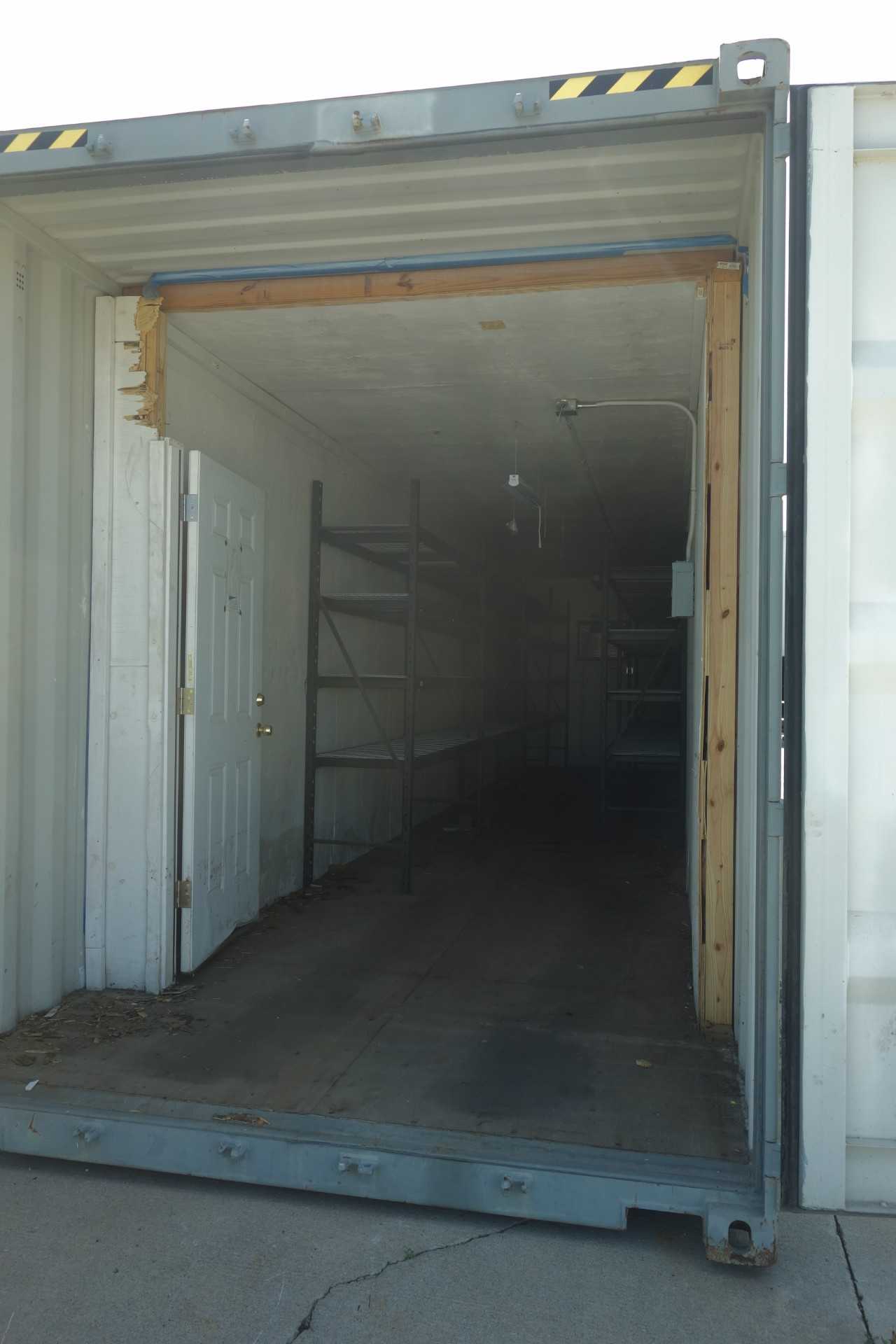 DNOW00 40FT STANDARD SHIPPING CONTAINER, SET UP AS TOOL CRIB - ELECTRIC POWER TOOLS