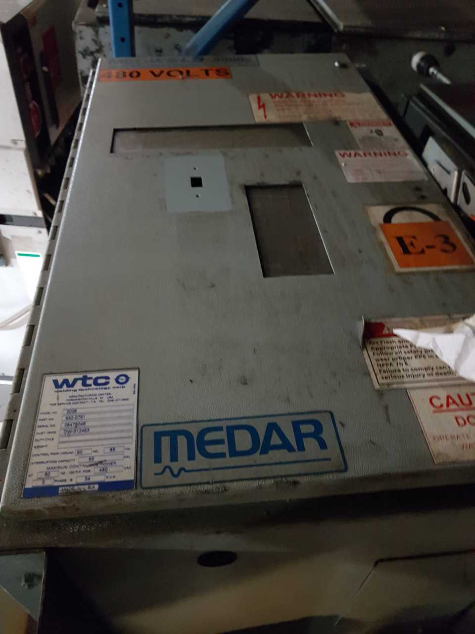 Lot of 2 Medweld 3000's D.C 480 V weld Controllers - WELDING EQUIPMENT
