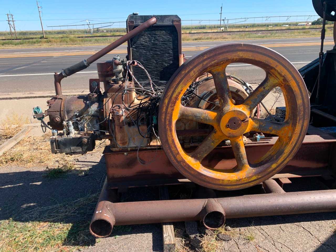 National 160D - 64“/complete except SB and head, full of oil.  Has an 8-1/2 X 10 AJAX complete - PALLET JACKS