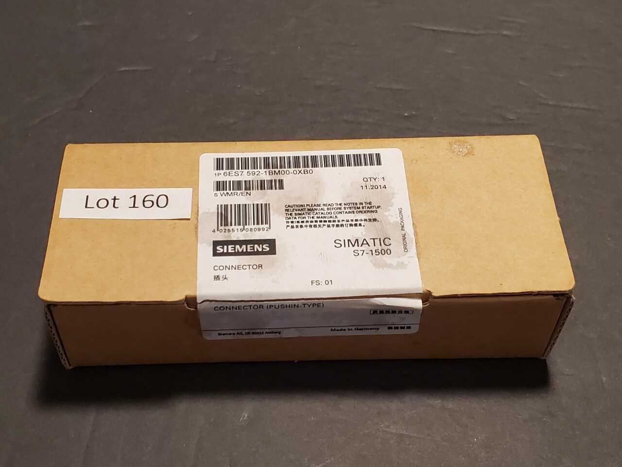 Siemens connector 6ES7 592-1BM00-0XB0 - INDUSTRIAL PARTS Siemens connector 6ES7 592-1BM00-0XB0 - INDUSTRIAL PARTS