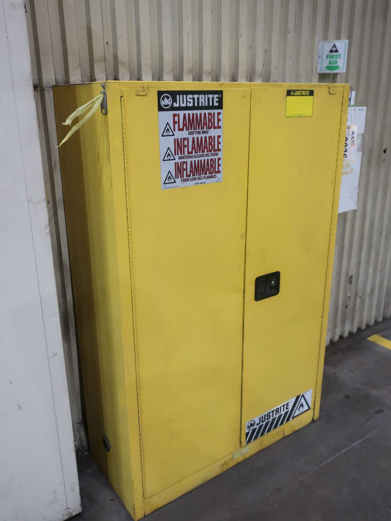 Flammable liquid storage cabinet, 45 gal, no contents - TOOL STORAGE