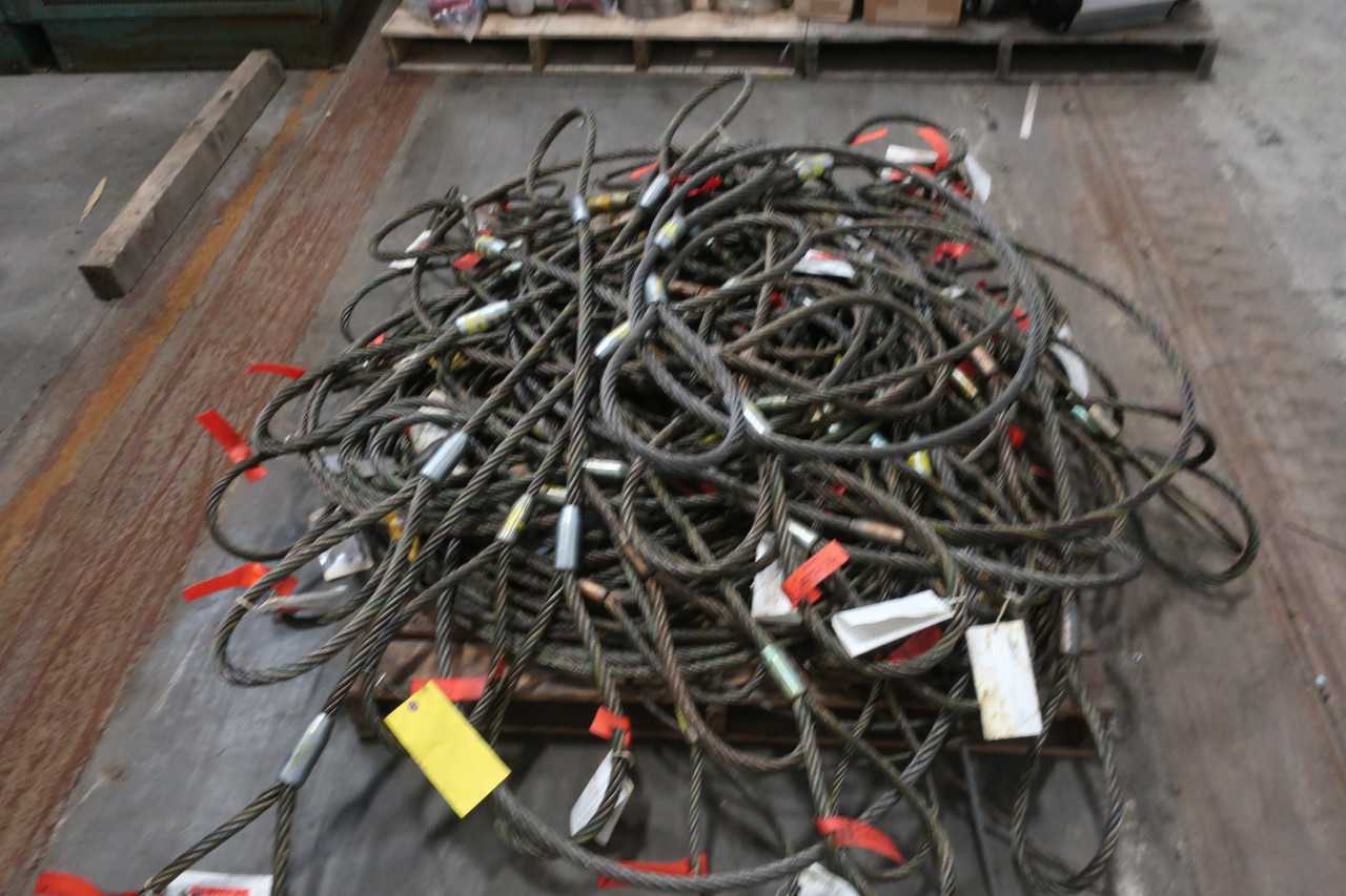 1 PALLET OF ASSORTED PERMALOC LIFT-ALL HOISTING CABLES - LIFTING EQUIPMENT