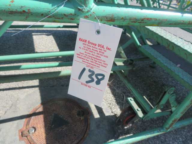 Steel Platform on wheels, approx.10' - MISCELLANEOUS