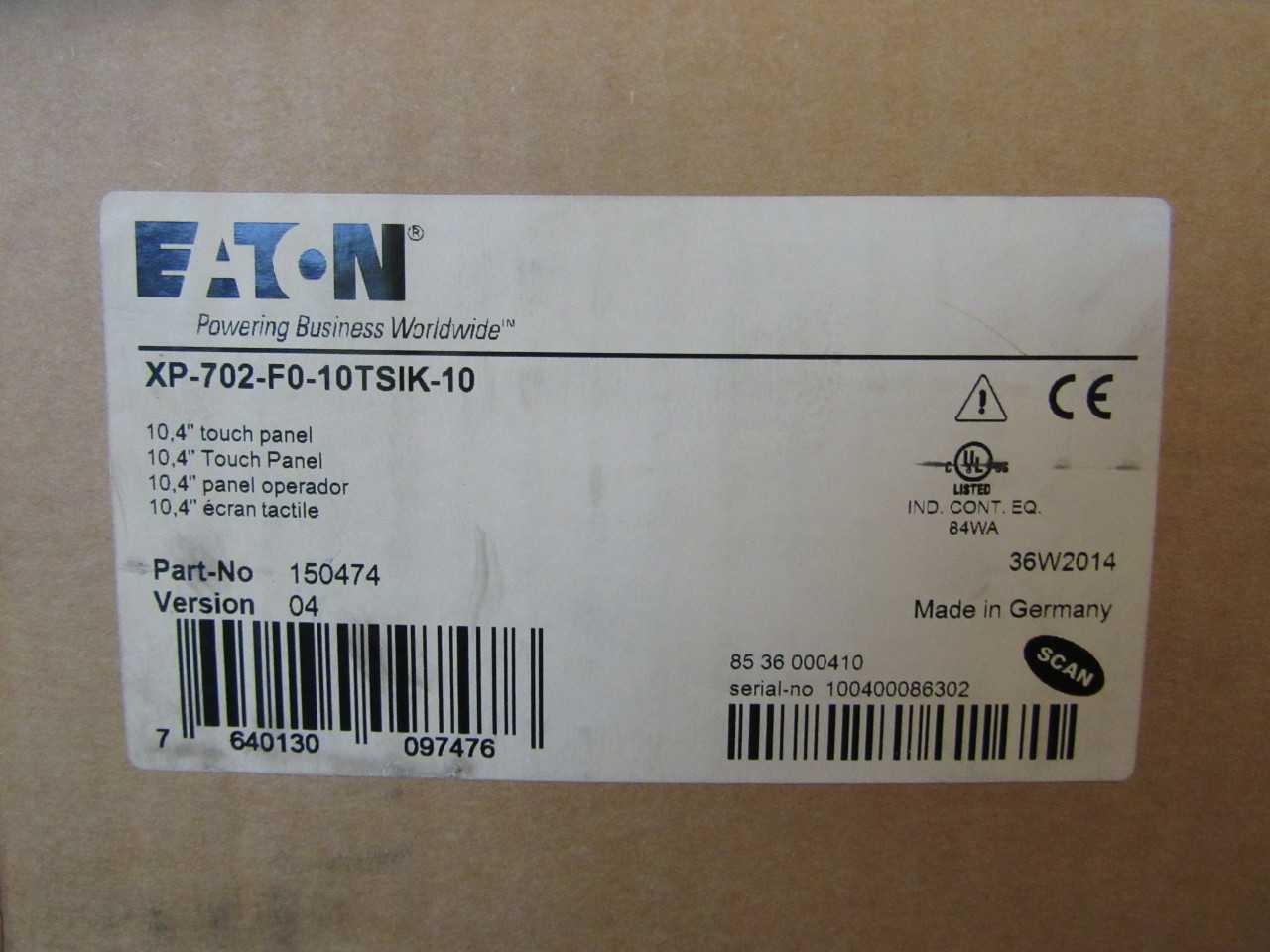 Quantity of 1x XP-702-F0-10TSIK-10 PLC/Process Logic Controllers - AUTOMATION & CONTROLS Quantity of 1x XP-702-F0-10TSIK-10 PLC/Process Logic Controllers - AUTOMATION & CONTROLS