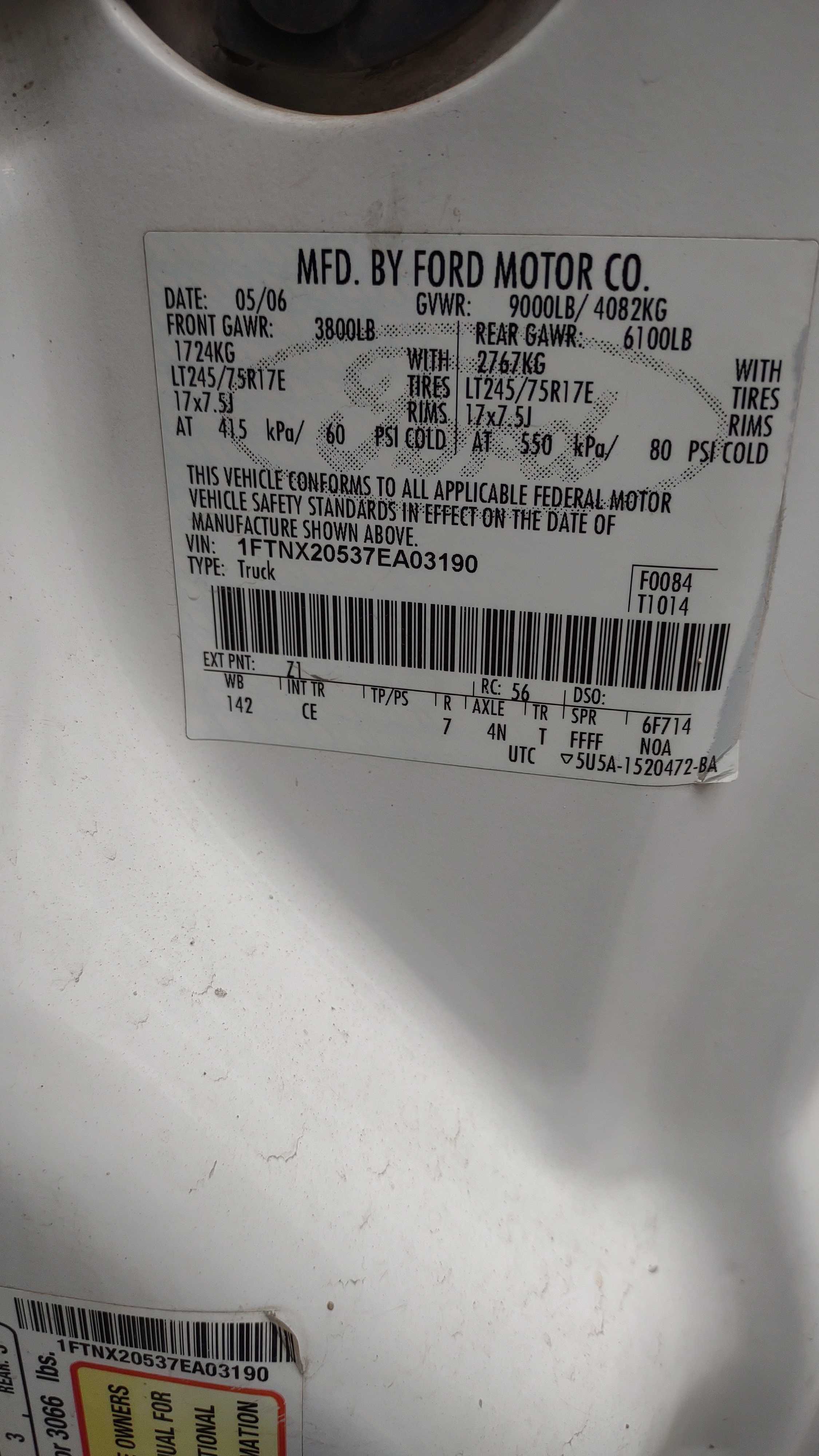 2007 FORD F250 - BUSES