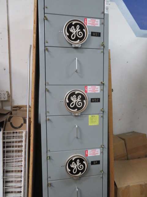 New GE 400 AMP 480/277/3/ 4 wire Multimeter Switchboard, with (1) GE Pole Box - CONTROL TRANSFORMERS