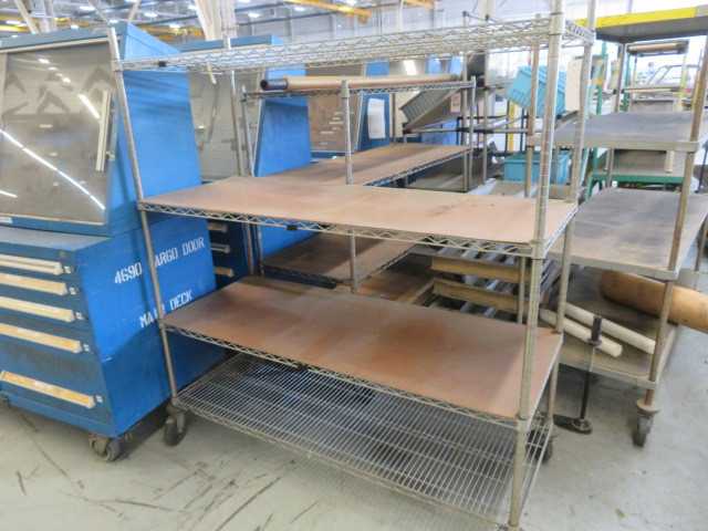 Metal Racks on wheels, (3) lot - MISCELLANEOUS