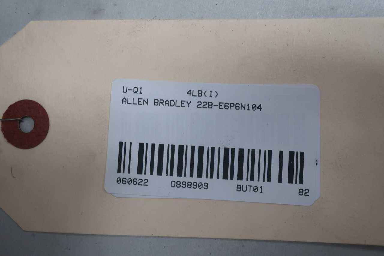 ALLEN BRADLEY 22B-E6P6N104 POWERFLEX 40 5HP VFD DRIVE - MOTOR DRIVES