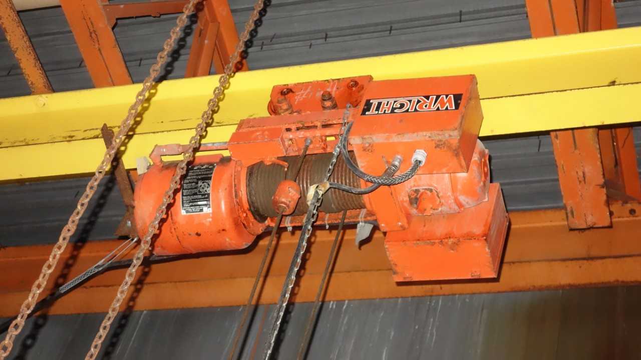 WRIGHT 4000 LBS 2 TON ELECTRIC CRANE HOIST - LIFTING EQUIPMENT