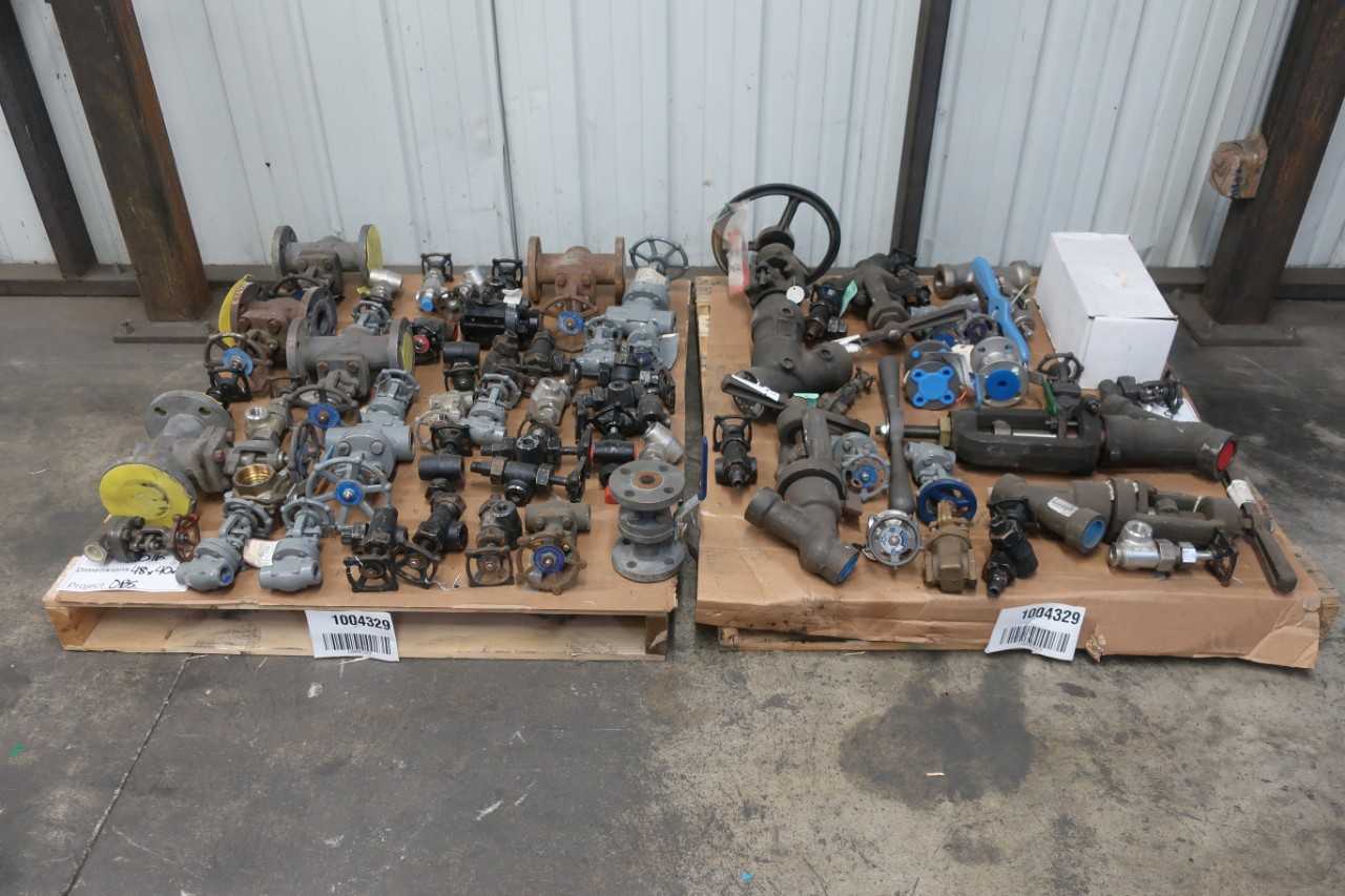 2 PALLETS OF ASSORTED MANUAL VALVES - VALVES