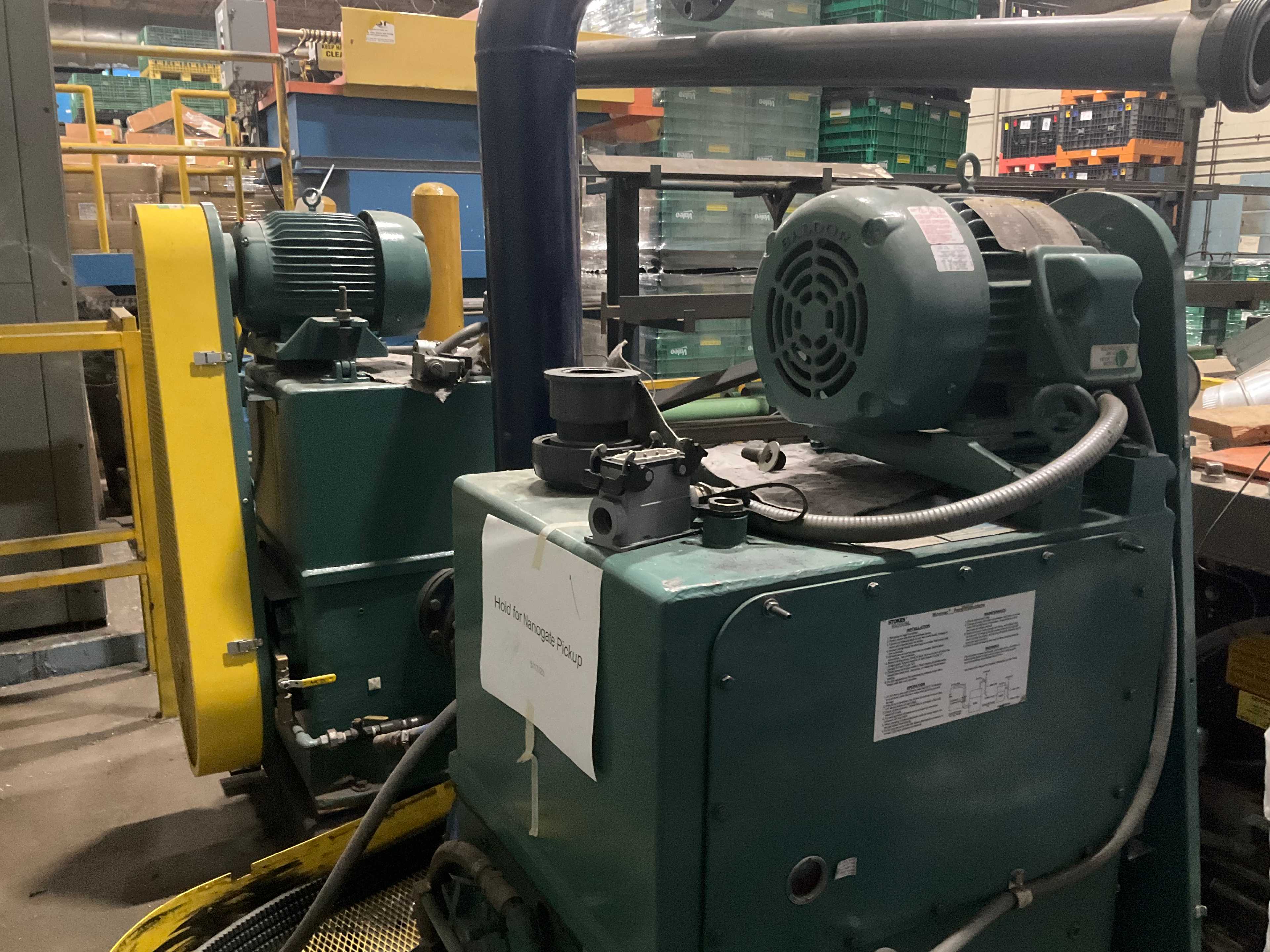 QTY 2- STOKES 412-11 PUMP & MOTOR ASSEMBLY - PUMP & MOTOR ASSEMBLY