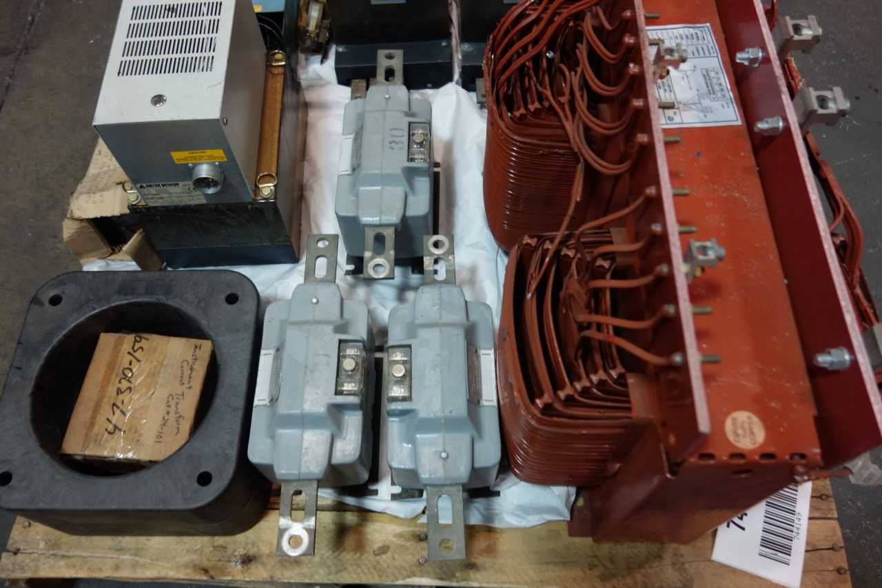 1 PALLET OF ASSORTED VOLTAGE & CURRENT TRANSFORMERS- GENERAL ELECTRIC, EGS, SANGAMO, OSBORN - CONTROL TRANSFORMERS