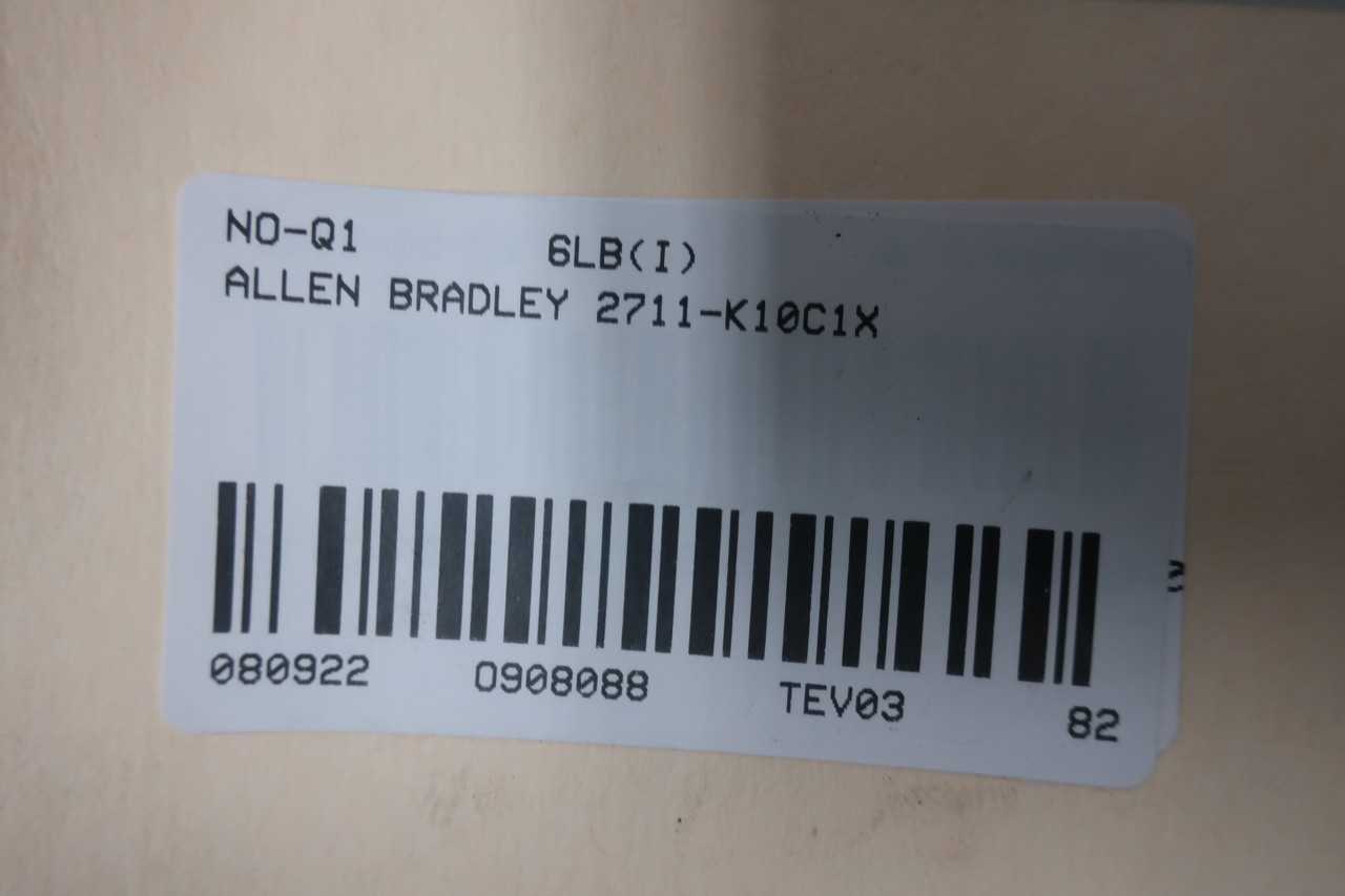 ALLEN BRADLEY 2711-K10C1X PANELVIEW 1000 SER E OPERATOR INTERFACE PANEL - AUTOMATION & CONTROLS