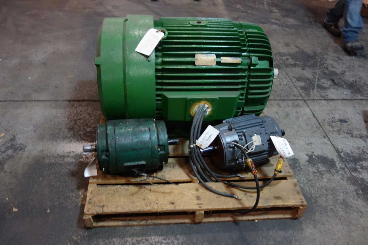 LOT OF 3 ASSORTED MOTORS - ELECTRIC MOTORS