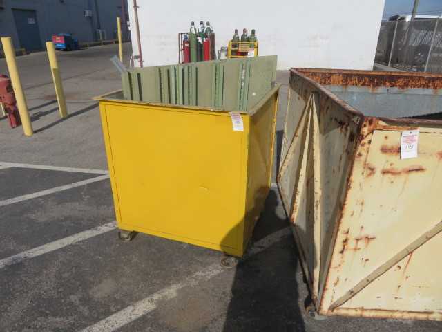 Metal Scrap Bin on Wheels - MISCELLANEOUS